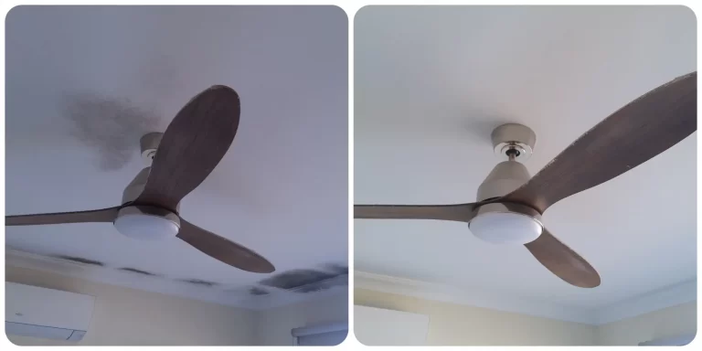 Bedroom Mould before and after